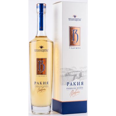 Khan Krum Grape 13 Year Old Rakia 50cl, 40% ABV